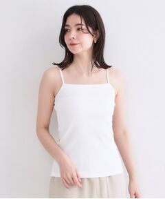 OPAQUE.CLIP / オペーク ドット クリップ キャミソール・チューブトップ | オーガニックコットン混 ベーシックリブキャミソール【洗濯機OK】