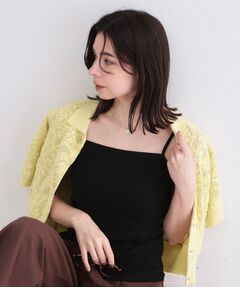 OPAQUE.CLIP / オペーク ドット クリップ キャミソール・チューブトップ | オーガニックコットン混 ベーシックリブキャミソール【洗濯機OK】