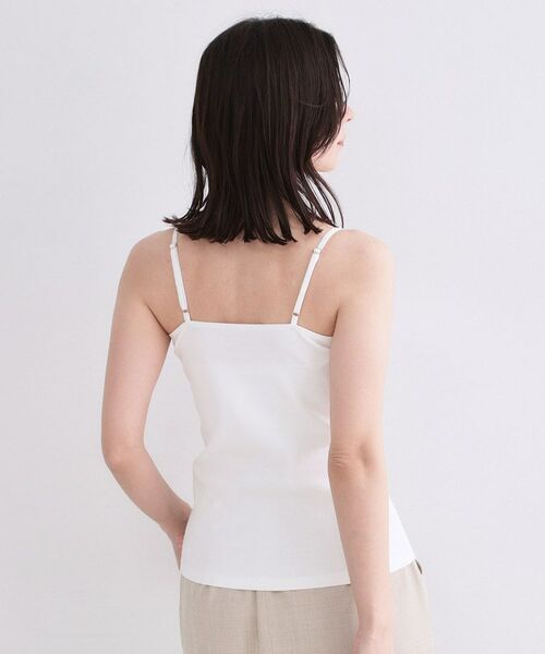 OPAQUE.CLIP / オペーク ドット クリップ キャミソール・チューブトップ | オーガニックコットン混 ベーシックリブキャミソール【洗濯機OK】 | 詳細1