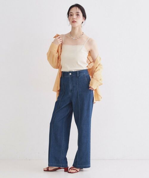 OPAQUE.CLIP / オペーク ドット クリップ キャミソール・チューブトップ | オーガニックコットン混 ベーシックリブキャミソール【洗濯機OK】 | 詳細10