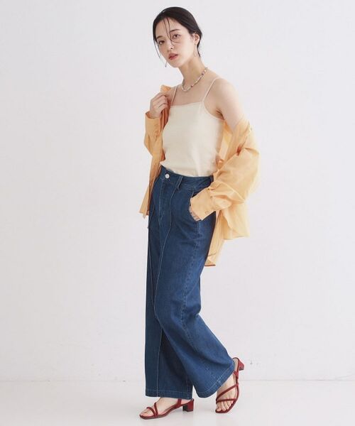 OPAQUE.CLIP / オペーク ドット クリップ キャミソール・チューブトップ | オーガニックコットン混 ベーシックリブキャミソール【洗濯機OK】 | 詳細11