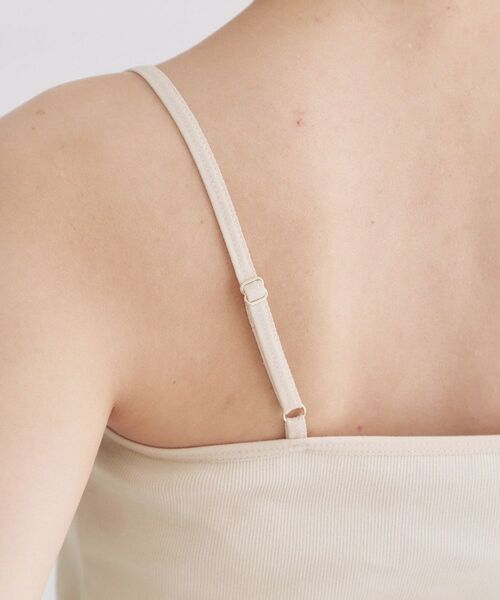 OPAQUE.CLIP / オペーク ドット クリップ キャミソール・チューブトップ | オーガニックコットン混 ベーシックリブキャミソール【洗濯機OK】 | 詳細18