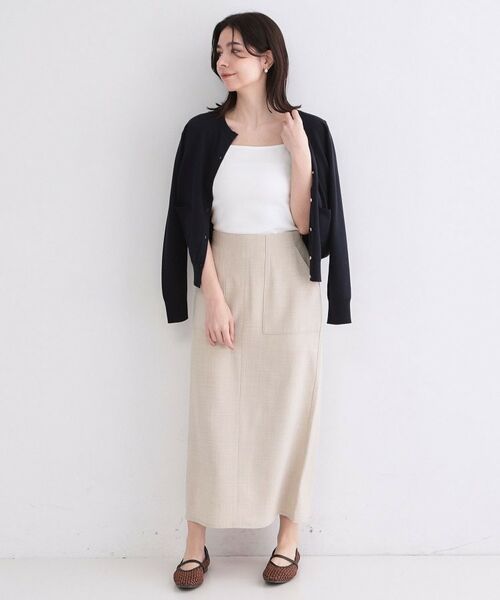 OPAQUE.CLIP / オペーク ドット クリップ キャミソール・チューブトップ | オーガニックコットン混 ベーシックリブキャミソール【洗濯機OK】 | 詳細3