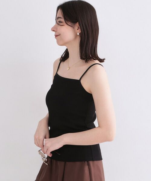 OPAQUE.CLIP / オペーク ドット クリップ キャミソール・チューブトップ | オーガニックコットン混 ベーシックリブキャミソール【洗濯機OK】 | 詳細6