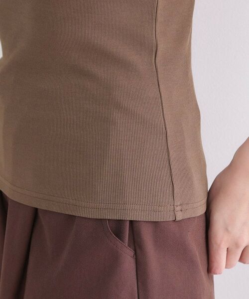 OPAQUE.CLIP / オペーク ドット クリップ キャミソール・チューブトップ | オーガニックコットン混 ワイドストラップリブキャミソール【洗濯機OK】 | 詳細18