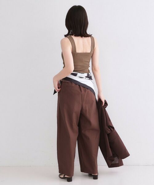 OPAQUE.CLIP / オペーク ドット クリップ キャミソール・チューブトップ | オーガニックコットン混 ワイドストラップリブキャミソール【洗濯機OK】 | 詳細7