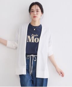 OPAQUE.CLIP / オペーク ドット クリップ カーディガン・ボレロ | ミディトッパーニットカーディガン【洗濯洗い可／接触冷感／抗ピリング】