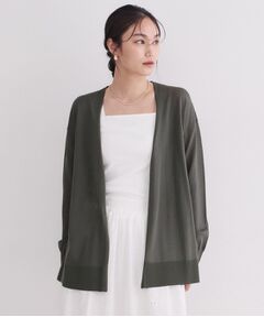 OPAQUE.CLIP / オペーク ドット クリップ カーディガン・ボレロ | ミディトッパーニットカーディガン【洗濯洗い可／接触冷感／抗ピリング】