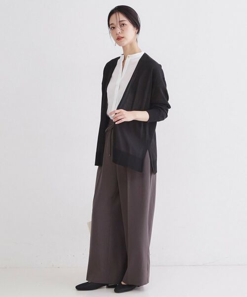 OPAQUE.CLIP / オペーク ドット クリップ カーディガン・ボレロ | ミディトッパーニットカーディガン【洗濯洗い可／接触冷感／抗ピリング】 | 詳細11