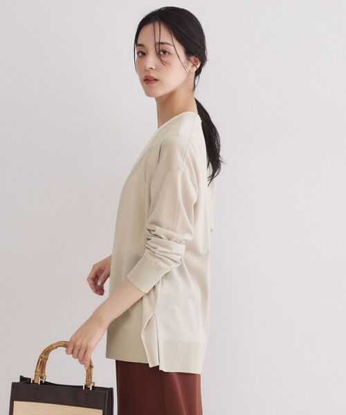 OPAQUE.CLIP / オペーク ドット クリップ カーディガン・ボレロ | ミディトッパーニットカーディガン【洗濯洗い可／接触冷感／抗ピリング】 | 詳細13