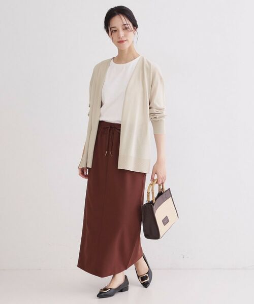 OPAQUE.CLIP / オペーク ドット クリップ カーディガン・ボレロ | ミディトッパーニットカーディガン【洗濯洗い可／接触冷感／抗ピリング】 | 詳細14