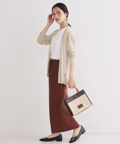 OPAQUE.CLIP / オペーク ドット クリップ カーディガン・ボレロ | ミディトッパーニットカーディガン【洗濯洗い可／接触冷感／抗ピリング】 | 詳細15