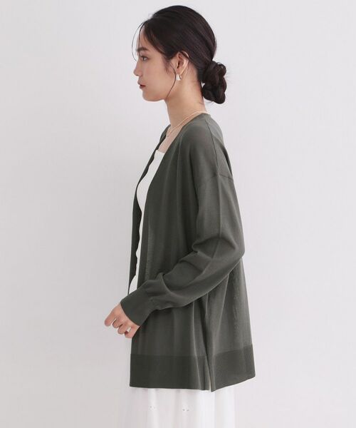 OPAQUE.CLIP / オペーク ドット クリップ カーディガン・ボレロ | ミディトッパーニットカーディガン【洗濯洗い可／接触冷感／抗ピリング】 | 詳細18