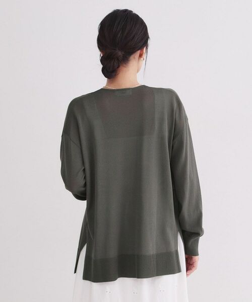 OPAQUE.CLIP / オペーク ドット クリップ カーディガン・ボレロ | ミディトッパーニットカーディガン【洗濯洗い可／接触冷感／抗ピリング】 | 詳細19