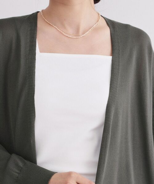 OPAQUE.CLIP / オペーク ドット クリップ カーディガン・ボレロ | ミディトッパーニットカーディガン【洗濯洗い可／接触冷感／抗ピリング】 | 詳細20