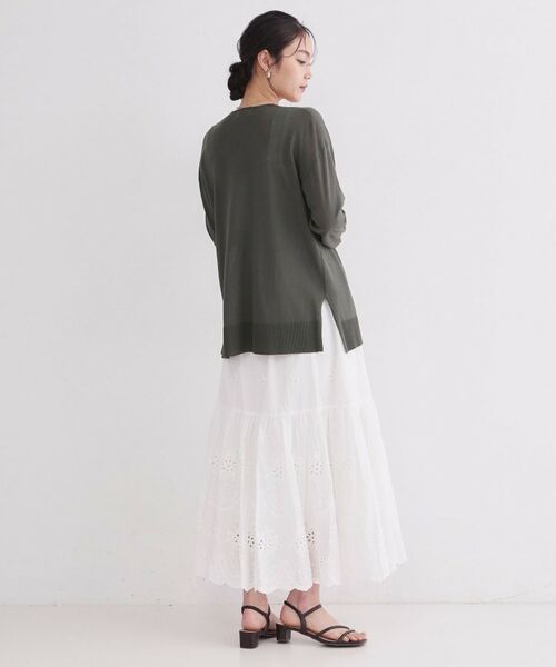 OPAQUE.CLIP / オペーク ドット クリップ カーディガン・ボレロ | ミディトッパーニットカーディガン【洗濯洗い可／接触冷感／抗ピリング】 | 詳細7