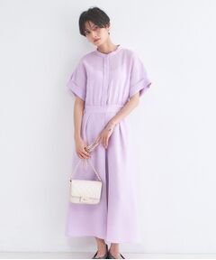 OPAQUE.CLIP / オペーク ドット クリップ ロング・マキシ丈ワンピース | リネンライク シャツワンピース【洗濯機OK／接触冷感／吸水速乾】