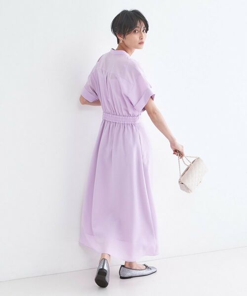 OPAQUE.CLIP / オペーク ドット クリップ ロング・マキシ丈ワンピース | リネンライク シャツワンピース【洗濯機OK/接触冷感/吸水速乾】 | 詳細11