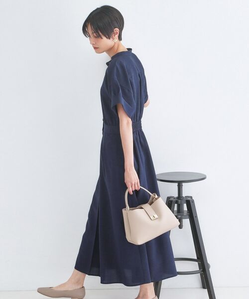 OPAQUE.CLIP / オペーク ドット クリップ ロング・マキシ丈ワンピース | リネンライク シャツワンピース【洗濯機OK/接触冷感/吸水速乾】 | 詳細13