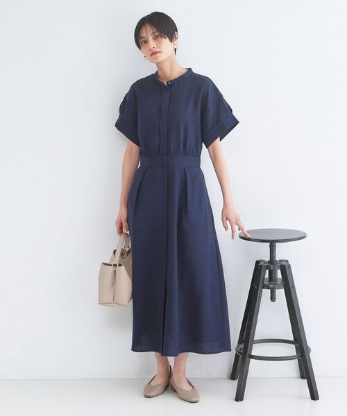 OPAQUE.CLIP / オペーク ドット クリップ ロング・マキシ丈ワンピース | リネンライク シャツワンピース【洗濯機OK/接触冷感/吸水速乾】 | 詳細14