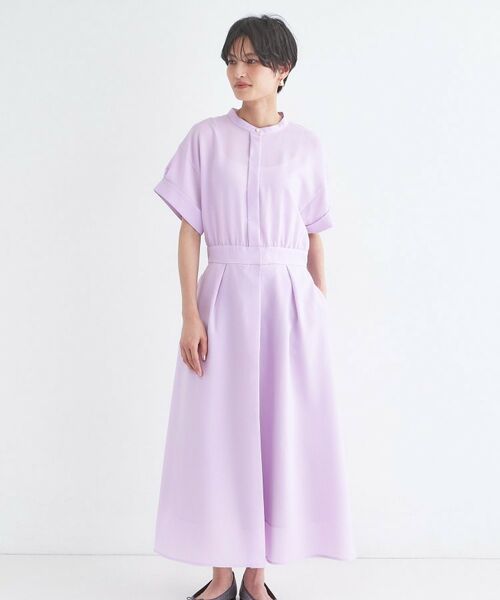 OPAQUE.CLIP / オペーク ドット クリップ ロング・マキシ丈ワンピース | リネンライク シャツワンピース【洗濯機OK/接触冷感/吸水速乾】 | 詳細17