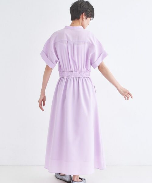 OPAQUE.CLIP / オペーク ドット クリップ ロング・マキシ丈ワンピース | リネンライク シャツワンピース【洗濯機OK/接触冷感/吸水速乾】 | 詳細19