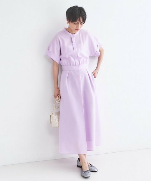 OPAQUE.CLIP / オペーク ドット クリップ ロング・マキシ丈ワンピース | 【接触冷感/吸水速乾】リネンライク シャツワンピース《洗濯機OK》 | 詳細30