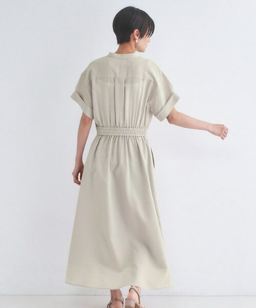 OPAQUE.CLIP / オペーク ドット クリップ ロング・マキシ丈ワンピース | リネンライク シャツワンピース【洗濯機OK/接触冷感/吸水速乾】 | 詳細5