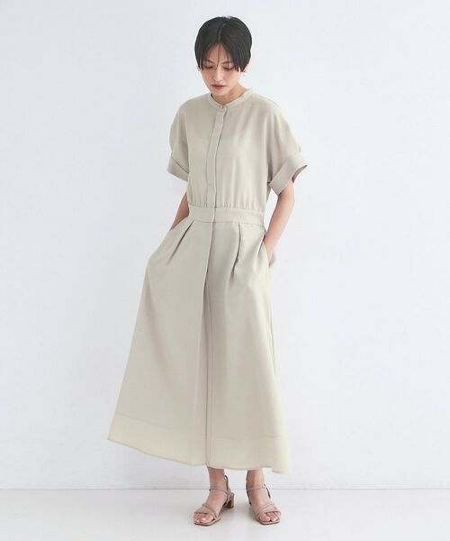 OPAQUE.CLIP / オペーク ドット クリップ ロング・マキシ丈ワンピース | リネンライク シャツワンピース【洗濯機OK/接触冷感/吸水速乾】 | 詳細6