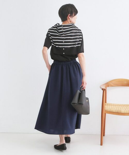 OPAQUE.CLIP / オペーク ドット クリップ ロング・マキシ丈スカート | リネンライクフレアスカート【洗濯機OK/接触冷感/吸水速乾】 | 詳細10