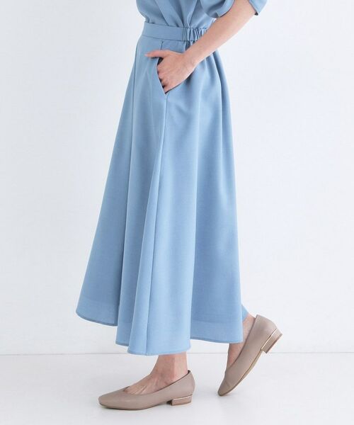 OPAQUE.CLIP / オペーク ドット クリップ ロング・マキシ丈スカート | リネンライクフレアスカート【洗濯機OK/接触冷感/吸水速乾】 | 詳細14