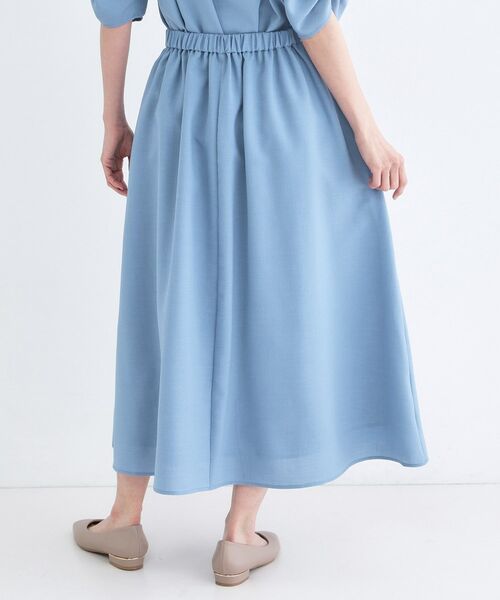 OPAQUE.CLIP / オペーク ドット クリップ ロング・マキシ丈スカート | リネンライクフレアスカート【洗濯機OK/接触冷感/吸水速乾】 | 詳細15