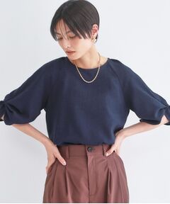 OPAQUE.CLIP / オペーク ドット クリップ シャツ・ブラウス | リネンライク タックスリーブブラウス【洗濯機OK／接触冷感／吸水速乾】