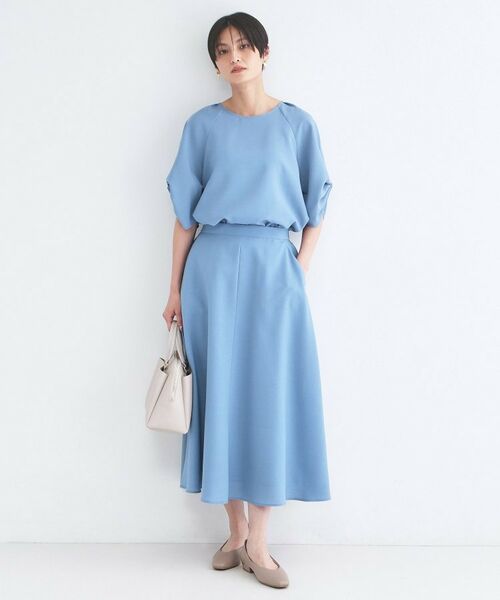 OPAQUE.CLIP / オペーク ドット クリップ シャツ・ブラウス | リネンライク タックスリーブブラウス【洗濯機OK／接触冷感／吸水速乾】 | 詳細10