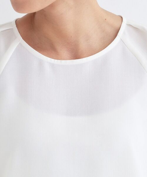 OPAQUE.CLIP / オペーク ドット クリップ シャツ・ブラウス | リネンライク タックスリーブブラウス【洗濯機OK／接触冷感／吸水速乾】 | 詳細20