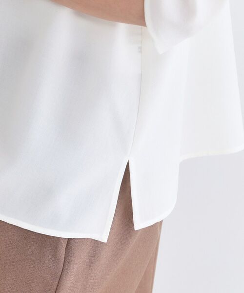 OPAQUE.CLIP / オペーク ドット クリップ シャツ・ブラウス | リネンライク タックスリーブブラウス【洗濯機OK／接触冷感／吸水速乾】 | 詳細23