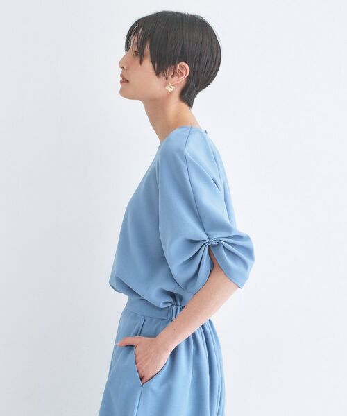 OPAQUE.CLIP / オペーク ドット クリップ シャツ・ブラウス | リネンライク タックスリーブブラウス【洗濯機OK／接触冷感／吸水速乾】 | 詳細9