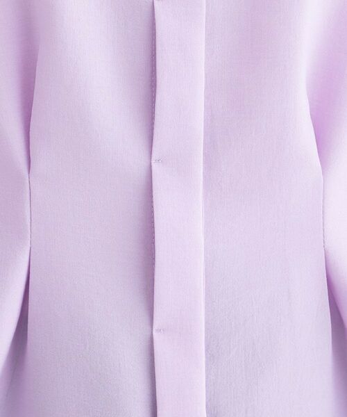 OPAQUE.CLIP / オペーク ドット クリップ シャツ・ブラウス | リネンライク タックフレンチスリーブブラウス【洗濯機OK／接触冷感／吸水速乾】 | 詳細12