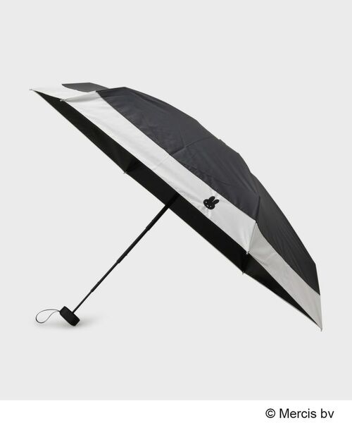 OPAQUE.CLIP / オペーク ドット クリップ 傘 | ◆【miffy】巾着入り晴雨兼用折りたたみ傘（ブラック(519)）