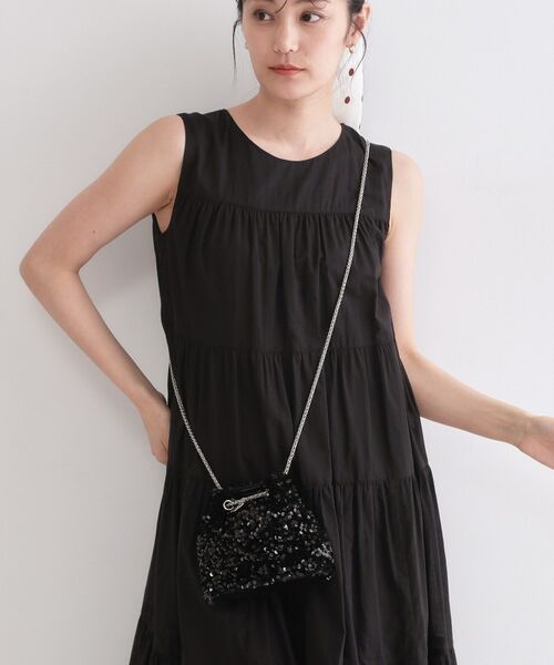 OPAQUE.CLIP / オペーク ドット クリップ ショルダーバッグ | 2WAYスパンコール巾着ミニショルダー | 詳細1