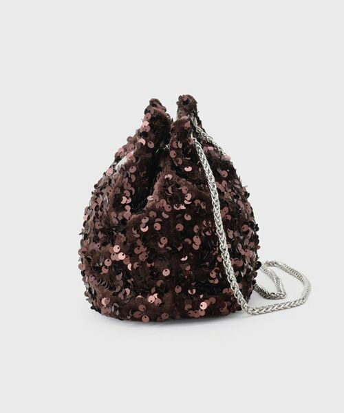 OPAQUE.CLIP / オペーク ドット クリップ ショルダーバッグ | 2WAYスパンコール巾着ミニショルダー | 詳細10