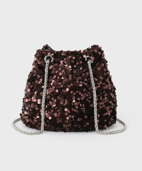 OPAQUE.CLIP / オペーク ドット クリップ ショルダーバッグ | 2WAYスパンコール巾着ミニショルダー | 詳細11