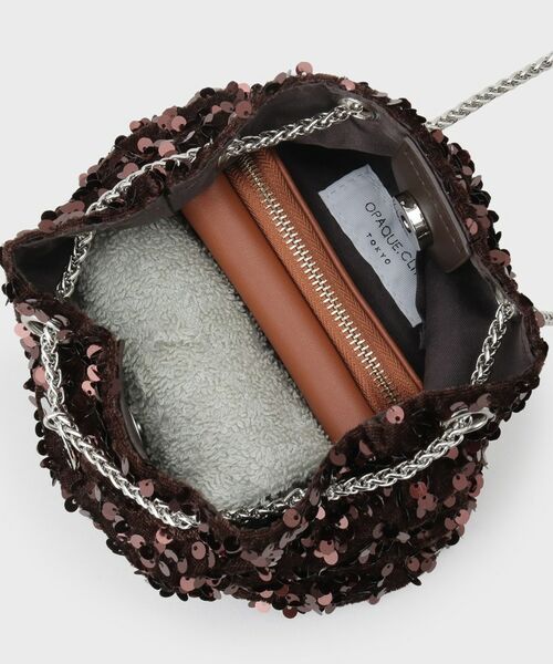 OPAQUE.CLIP / オペーク ドット クリップ ショルダーバッグ | 2WAYスパンコール巾着ミニショルダー | 詳細16