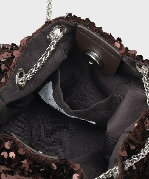 OPAQUE.CLIP / オペーク ドット クリップ ショルダーバッグ | 2WAYスパンコール巾着ミニショルダー | 詳細17