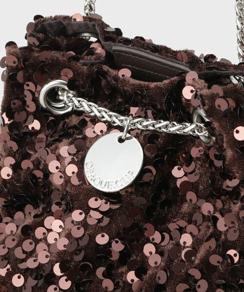 OPAQUE.CLIP / オペーク ドット クリップ ショルダーバッグ | 2WAYスパンコール巾着ミニショルダー | 詳細18