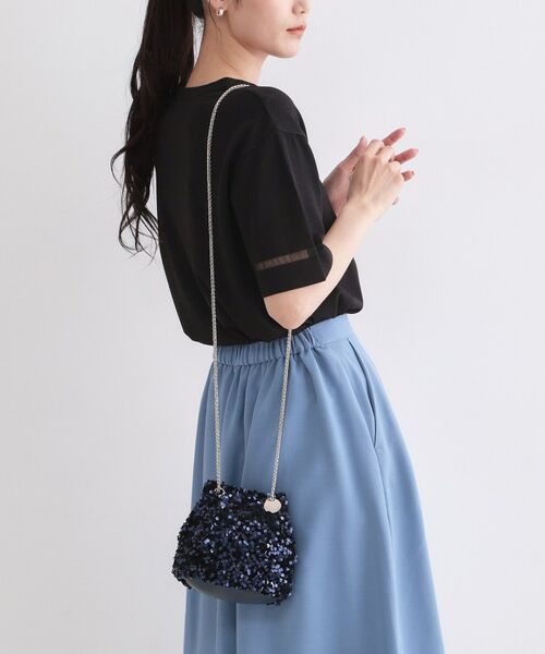 OPAQUE.CLIP / オペーク ドット クリップ ショルダーバッグ | 2WAYスパンコール巾着ミニショルダー | 詳細5
