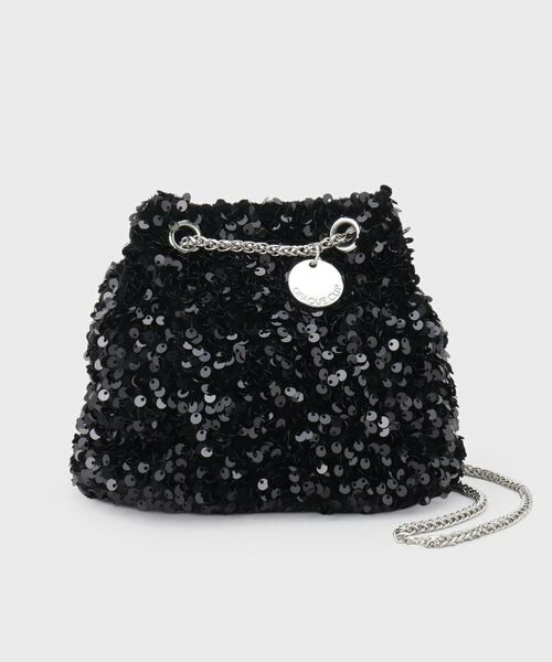 OPAQUE.CLIP / オペーク ドット クリップ ショルダーバッグ | 2WAYスパンコール巾着ミニショルダー | 詳細7