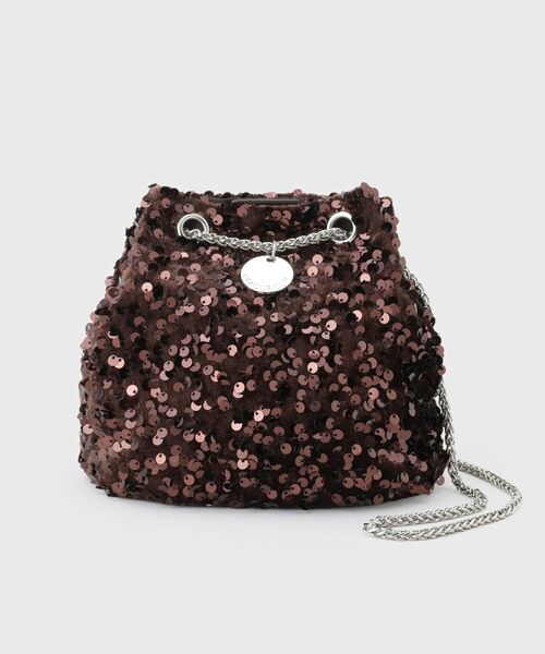 OPAQUE.CLIP / オペーク ドット クリップ ショルダーバッグ | 2WAYスパンコール巾着ミニショルダー | 詳細9