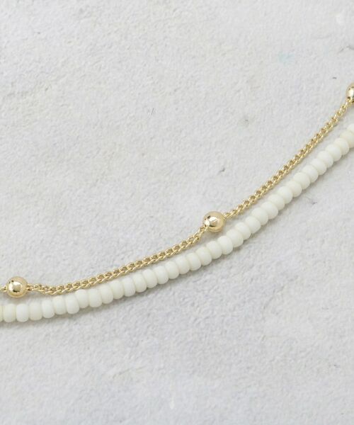 OPAQUE.CLIP / オペーク ドット クリップ ネックレス・ペンダント・チョーカー | デザインチェーン×ビーズSET ネックレス | 詳細2