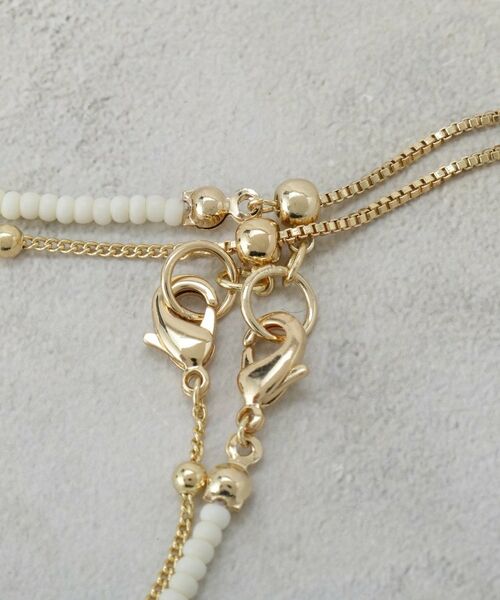 OPAQUE.CLIP / オペーク ドット クリップ ネックレス・ペンダント・チョーカー | デザインチェーン×ビーズSET ネックレス | 詳細3